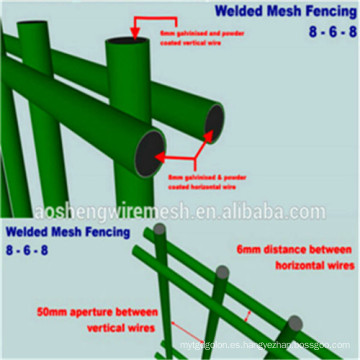 Valla de alambre doble revestido de PVC / 868